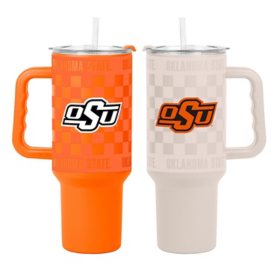Logo Brands Oklahoma State Cowboys Stainless Steel Tumbler Set
