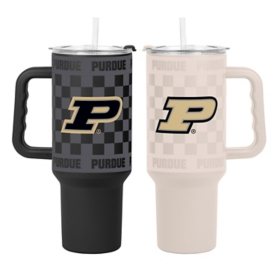 Logo Brands Purdue Boilermakers Stainless Steel Tumbler Set