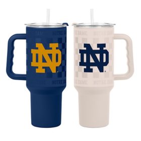 Logo Brands Notre Dame Fighting Irish Stainless Steel Tumbler Set
