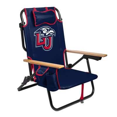 Logo Brands Liberty University Flames Reclining Beach Chair