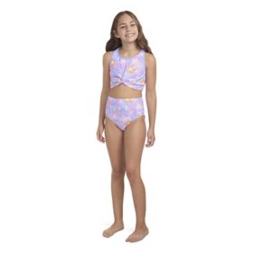 Hurley Girls 2-Piece Twist Front Tankini Swim Set