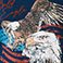 Navy - Online Only, variant on Mighty Fine Women's Americana Graphic T-Shirt