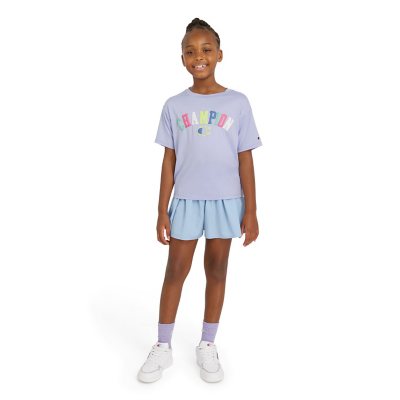 Champion Girls Active Tee Lilac XS 4/5:- Lilac - Online Only, XS 4/5