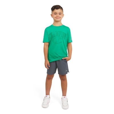 Champion Boys Active Tee Green XL 14/16:- Green, XL 14/16