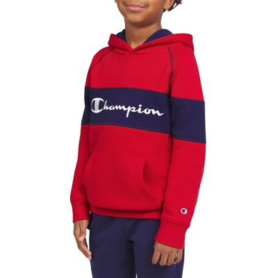 Champion hoodie white kids online