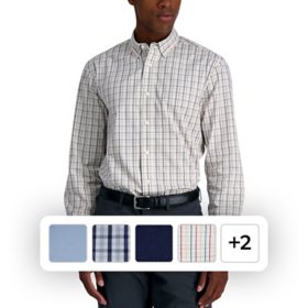 Haggar Men's Long Sleeve Button-Down Dress Shirt