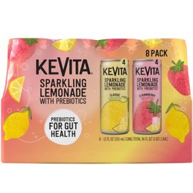 KeVita Sparkling Lemonade Refreshers, 12 fl. oz., 8 pk.