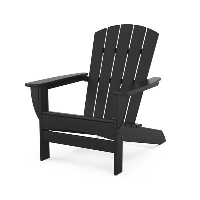 POLYWOOD Gulf Shores Adirondack Chair (Black)