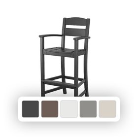POLYWOOD Gulf Shores Bar Arm Chair, Choose Color