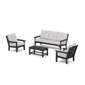 POLYWOOD Gulf Shores 4-Piece Sofa Seating Set, Assorted Colors