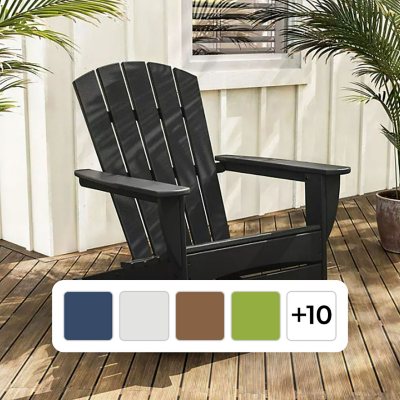 POLYWOOD Gulf Shore Adirondack Rocking Chair, Sunset Red:- Sunset Red