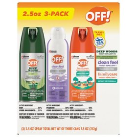 OFF! Mixed Travel Size Bundle, 3pk