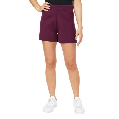 Scotch and Soda Women's Sweater Shorts Burgundy XXL:- Burgundy, XXL