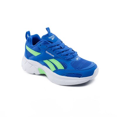 REEBOK BOYS CHAOS SNEAKER - BLUE/LIME GREEN 1:- 1K, Blue/Lime Green