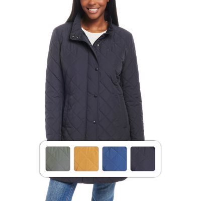 WP WEATHERPROOF Women s Long Quilted Jacket Sam s Club