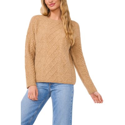 トップス Essential Classic Cable Knit Set FOILED CABLE KNIT LS TOP – Aldila Boutique