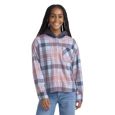 LEVI'S GIRLS OVERSHIRT Orange XL 14/16:- Orange, XL 14/16