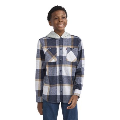 LEVI'S BOYS OVERSHIRT Navy XL 14/16:- Navy, XL 14/16