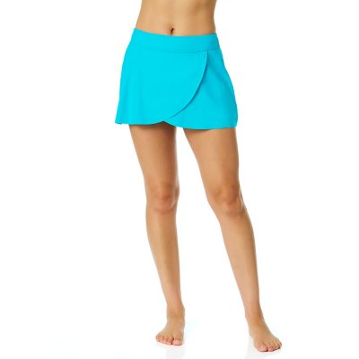 Anne Cole Women's Swim Skirt Turquoise M:- Turquoise - Online Only, M