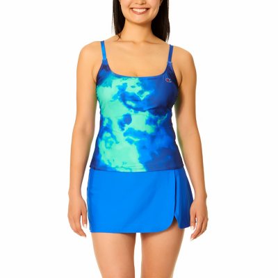 Champion Women's Sporty Tankini Set Blue XL:- Blue - Online Only, XL