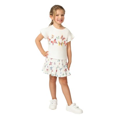 Gap Kids Girls 2Pc Short Set White 2T:- White, 2T