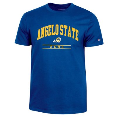 NCAA Adult Short Sleeve TeeAngelo State RamsM:- Blue, M