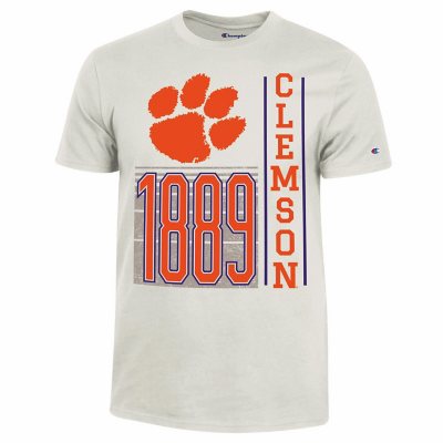 NCAA Adult Short Sleeve TeeClemson TigersXL:- Cream, XL