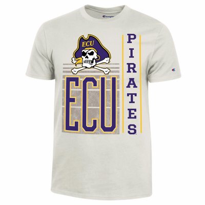 NCAA Adult Short Sleeve TeeEast Carolina PiratesM:- Cream, M