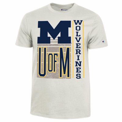 NCAA Adult Short Sleeve TeeMichigan WolverinesXXL:- Oat, XXL