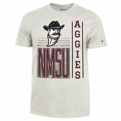 NCAA Adult Short Sleeve TeeNew Mexico State AggiesM:- Cream, M