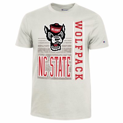 NCAA Adult Short Sleeve TeeNorth Carolina Wolves XXL:- Cream, XXL
