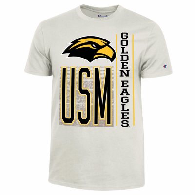 NCAA Adult Short Sleeve TeeSouthern Mississippi Golden EaglesXXL:- Cream, XXL