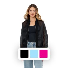 Edited By Remi Bader Women's Sheer Bomber Jacket