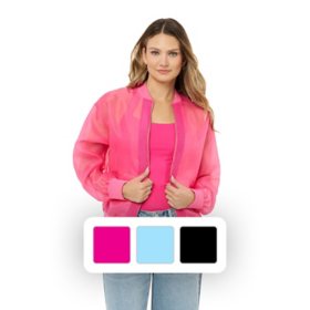 Edited By Remi Bader Women's Sheer Bomber Jacket