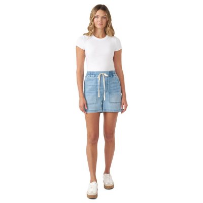EDITED BY HUNTER MCGRADY DRAWSTRING SHORT - LIGHT WASH 5X:- Light Wash - Online Only, 5X