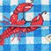 Lobster, variant on Sol & Mer Beaded Shoulder Bag