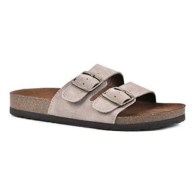MOUNTAIN SOLE WOMEN'S DOUBLE BUCKLE SANDAL - TAUPE 7:- 7, Taupe