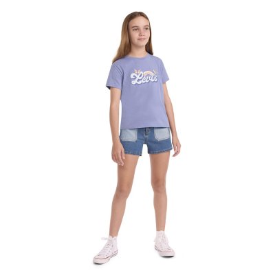 Levi's Girls Denim Short Dark Wash XS 4/5:- Dark Wash - Online Only, XS 4/5