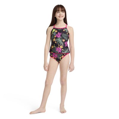 Hurley Girls Swim Black L 10/12:- Black - Online Only, L 10/12
