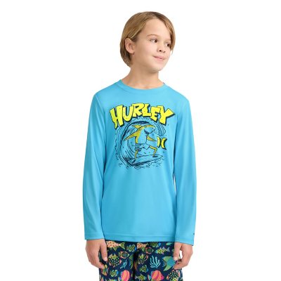 Hurley Boys Kids Uv Tee Blue M 8:- Blue, M 8