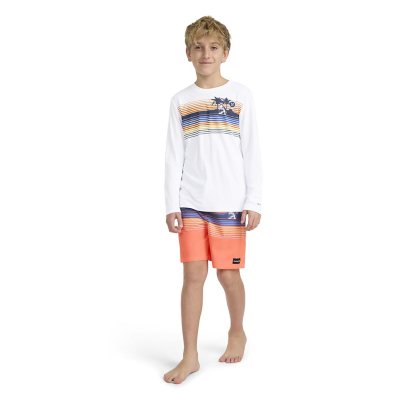 Hurley Boys Kids Uv Tee White L 10/12:- White - Online Only, L 10/12