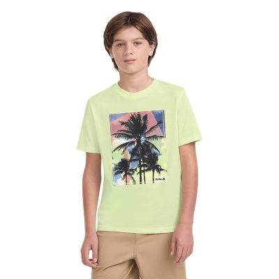Hurley Boys Graphic Tee Green S 6/7:- Green, S 6/7