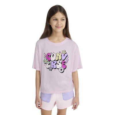 Converse Girls Tee Pink XL 14/16:- Pink, XL 14/16