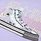 Purple, variant on Converse Girls Graphic Tee