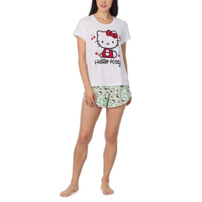 Character Ladies 2-Piece Short Pajama Set:- Hello Kitty, XS