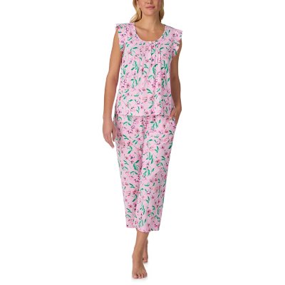 Draper James Pintuck Tank &amp; Crop Pant Set:- Pink, S