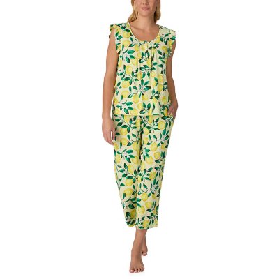 Draper James Pintuck Tank &amp; Crop Pant Set:- Yellow, XXL