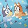 Bluey, variant on Licensed Reversible Serenity Cloud Throw Blanket, 50" x 60"
