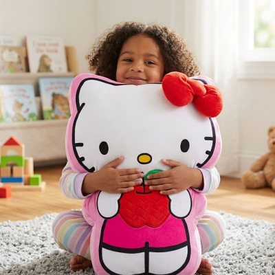 Embellished 24' Licensed Character Cloud Pillow- Hello Kitty:- Hello Kitty