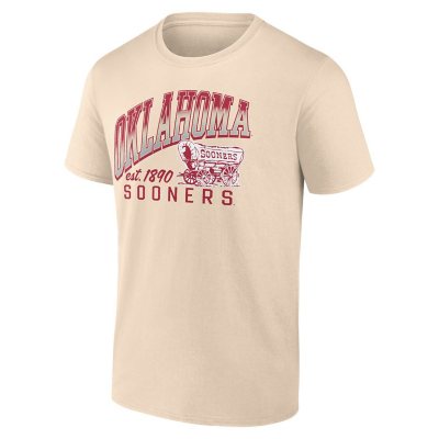 Oklahoma Sooners Short Sleeve TeeXXL:- Cream, XXL